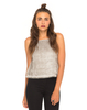 Motel Arctica Cami Top in Fringe Silver