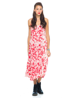 Motel Ariane Maxi Dress in Xerox Daisy Red