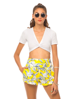 Motel Azura High Waisted Short Dahlia Citrus