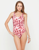 Motel Ballerina Low Back Bodice in Pink Marble Print