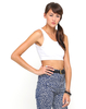 Motel Bally Scoop Back Crop Top in White