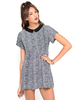 Motel Betty Collared Dress in Tiny Cheetah