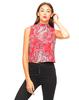 Motel Bian Turtleneck in Huge Paisley Red