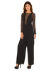 Motel Black Stone Lace Jumpsuit in Black