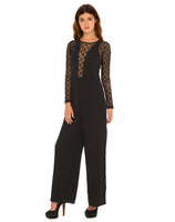 Motel Black Stone Lace Jumpsuit in Black