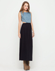 Motel Blake Maxi Dress in Black and Acid Wash