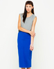 Motel Bobbie Bodycon Tube Skirt in Sapphire