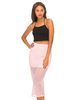 Motel Bobby Midi Skirt in Pink Stripe Net