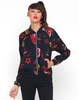 Motel Bomber Jacket in Canton Night Print