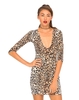 Motel Bonita Bodycon Dress in Wild Animal Print
