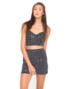 Motel Boo Bralet in Check Sequin