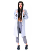 Motel Brenton Boyfriend Coat in White and Blue