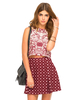 Motel Carmen Crop Top in Nouveau Oxblood