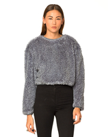 Motel Congo Textured Jumper in Grey