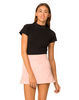 Motel Copper High Waisted Skirt in Pink
