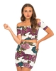 Motel Dana Off The Shoulder Crop in Museum Floral Midnight