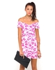 Motel Danielle Off Shoulder Dress in Monorose Pink