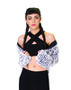 Motel Devi Halter Neck Crop Top in Black
