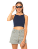 Motel Earl Strappy Crop in in Navy