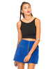 Motel Earl Strappy Crop Top in Black
