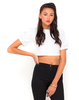 Motel Egret Big Sleeve Crop in Airtech White