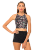 Motel Folly Strappy Crop Top in Squashed Rubber