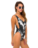 Motel Goddess High Leg Swimsuit In Jumputan