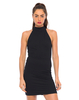 Motel Halla Bodycon Mini Dress in Black