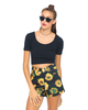 Motel Ibu High Waist Short in Sunflower Print