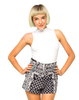 Motel Ibu High Waisted Short in Scarf Black