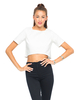 Motel Indianna Crop Top in Embossed Ivory