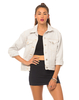 Motel Isni Denim Jacket in White Wash