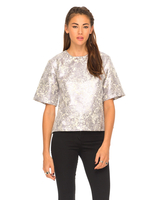 Motel Jayde Boxy Top in Lilac Haze