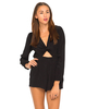 Motel Jetta Cut Out Jumpsuit in Black