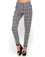 Motel Jez Cigarette Pant in Monochrome Symmetry
