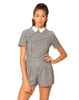 Motel Joni Jumpsuit in Gingham Black and White Check