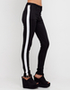 Motel Jordan Skinny Jean in Black and White Sequin Stripe