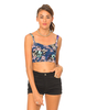 Motel Josie Cropped Top in Sunshine Flower Navy