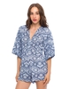 Motel Jude Kimono Sleeve Playsuit in Samsara Egyptian Blue