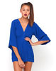 Motel Jude Kimono Sleeve Playsuit in Sapphire