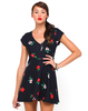 Motel Julia Cap Sleeve Dress in Pansie