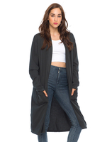 Motel Juliene Longline Cardigan in Charcoal