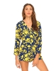 Motel June Long Sleeve Playsuit in Silhouette Posey