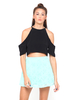 Motel Kadence Circle Skirt in Peppermint Bubble Lace