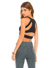 Motel Kara Cut Out Crop Top in Black