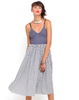 Motel Kerianne Denim Bodice Dress in White Triangle