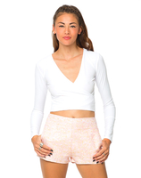Motel Kiki Short in Pink Jacquard Daisy