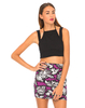 Motel Kimmy Bodycon Mini Skirt in Rose Revival Damson