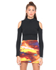 Motel Kimmy Bodycon Skirt in Cosmic Yellow