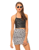 Motel Kimmy Bodycon Skirt in Internet Germs Black and White